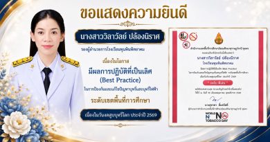 ผลการปฏิบัติที่เป็นเลิศ (Best Practice) ในการป้องกันและแก้ไขปัญหาบุหรี่และบุหรี่ไฟฟ้า ระดับเขตพื้นที่การศึกษา